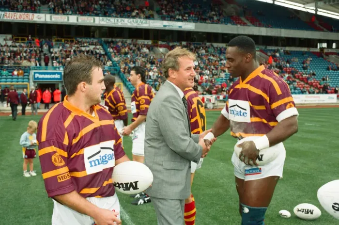 Framed Print : The first Huddersfield Giants home game at McAlpine stadium