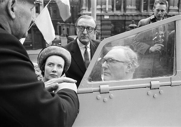First Lord of the Admiralty Lord Carrington and his wife Lady Carrington