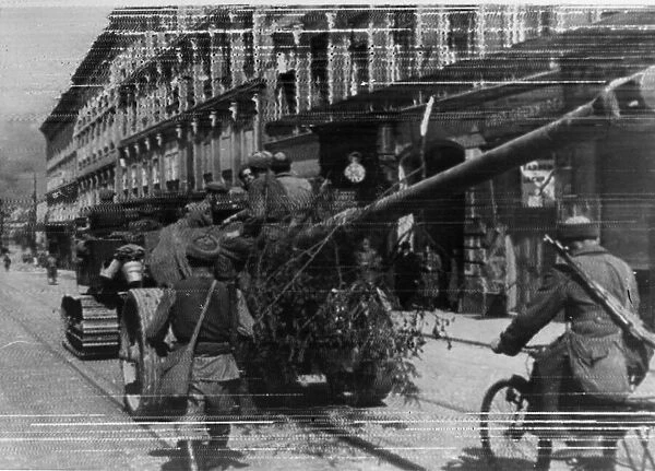 First picture of the Soviet Red Army in Vienna. capital of Austria captured by