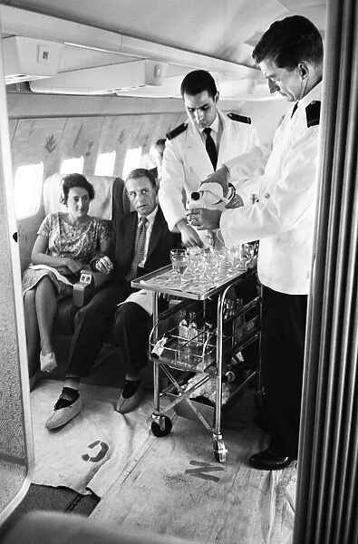 First Qantas jet service from London. 7th August 1959