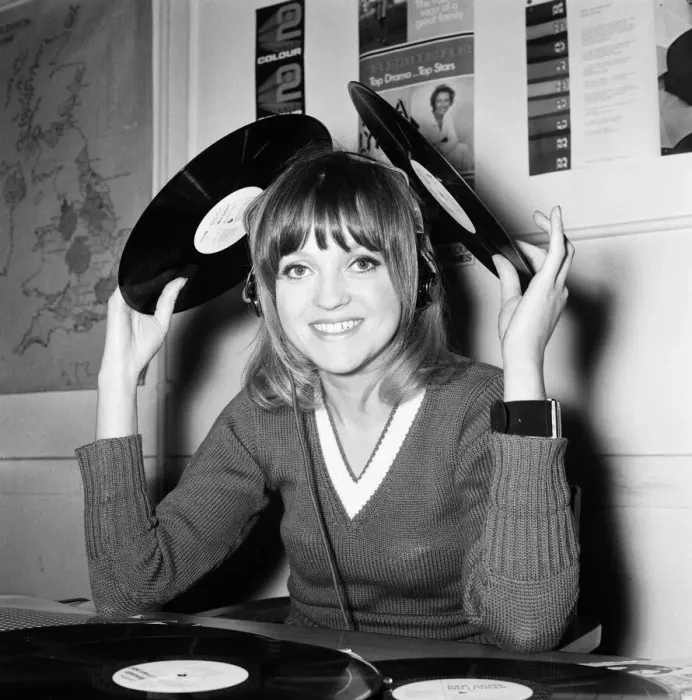 Framed Print : The first Radio 1 female DJ Annie Nightingale starts 1970 with two new shows of her own