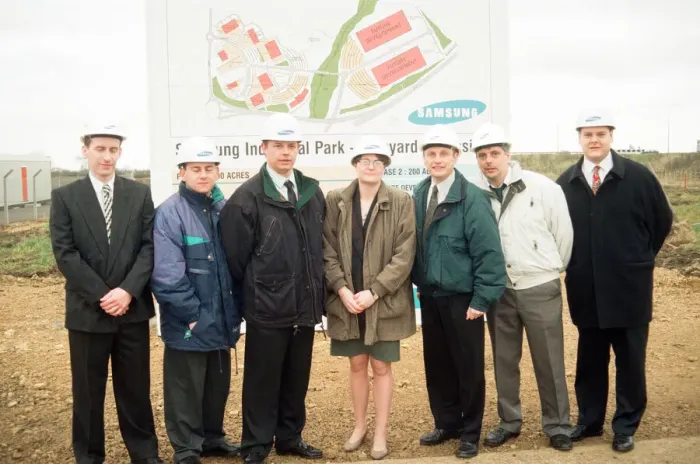 Framed Print : The first seven new recruits for Samsuns new industrial its at Wynyard were shown
