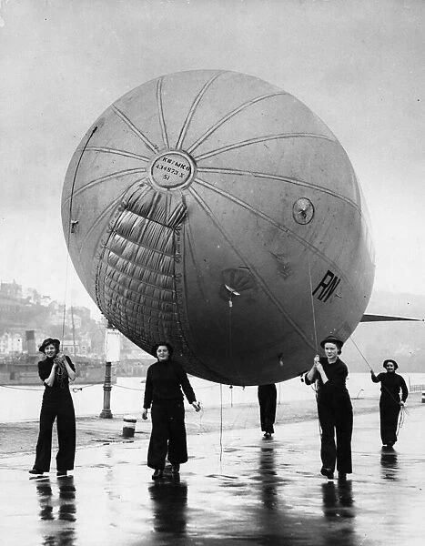 The first Wrens to be trained as Balloon operatives have just completed their course