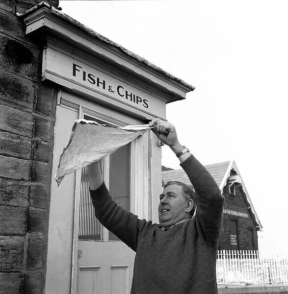 Fish and chip shop closes in Boosbeck. 1973
