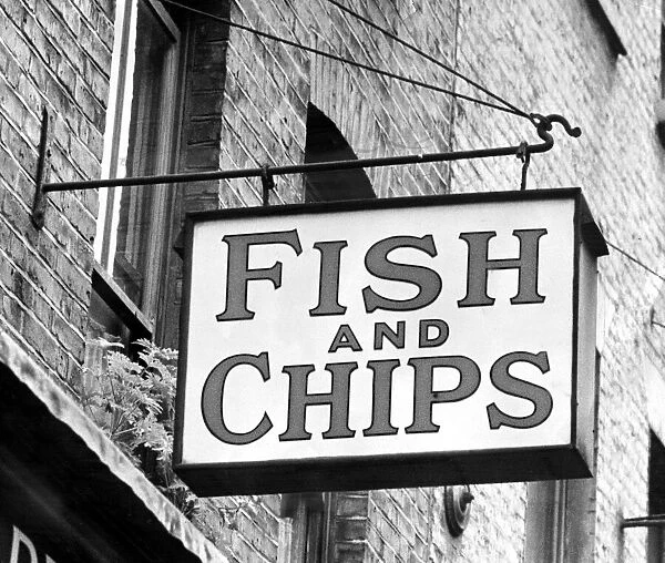 Fish and chips signpost