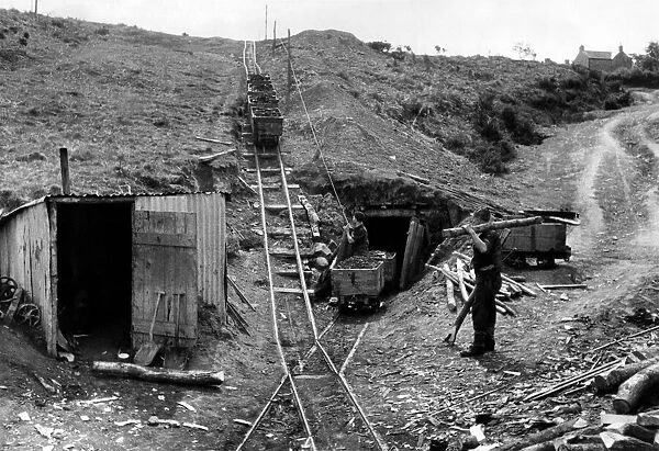 A five-man coal mine. No strikes or labour troubles at this mine