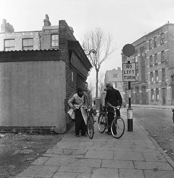 The flea market at Club Row, Bethnal Green, E1 London 1st March 1955 Immigrants