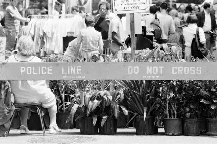 Framed Print : Flea Market, New York, USA, June 1984