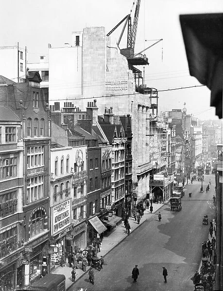Fleet Street in London. Picture looks West to East towards towards where St