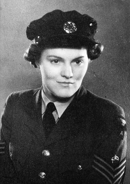 Flight Sergeant Monica Shezall (W. A. A. F. ), who received the British Empire Medal in