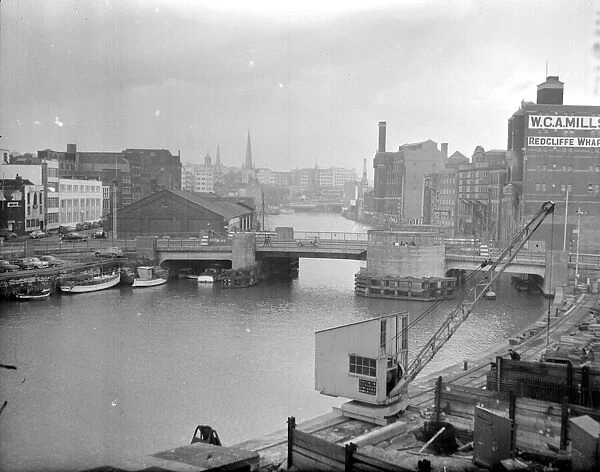 Floating Harbour and Redcliffe Wharf, Bristol in the early 1960s Now up for development