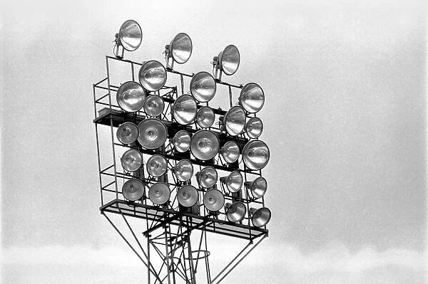 Floodlights at The Hawthorne s, home of West Bromwich Albion Football Club