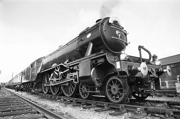 The Flying Scotsman arriving at Didcot, Oxfordshire. 15th June 1974 Gentle giant