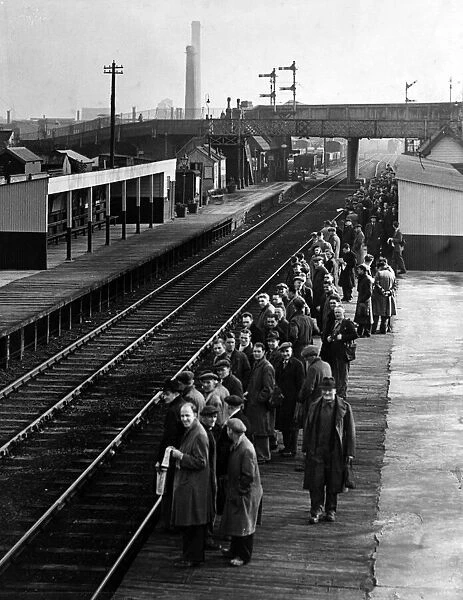Foleshill railway station, Coventry. Circa 1960