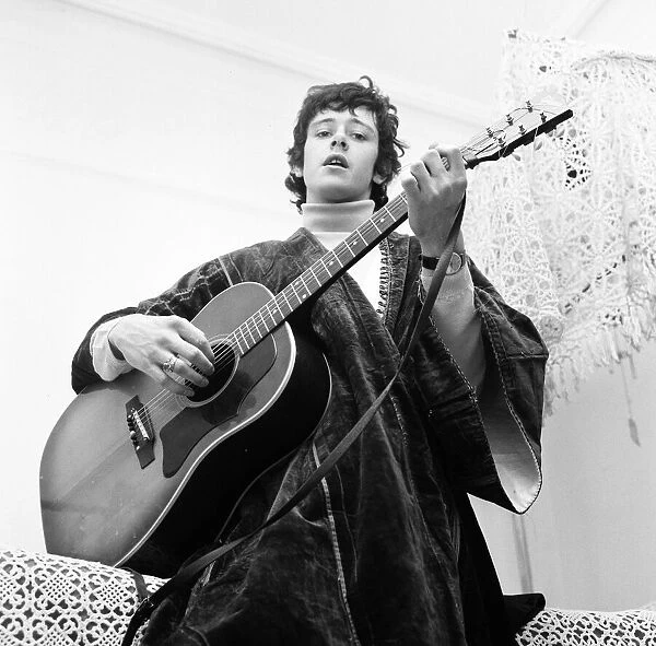 Folk musician Donovan. 13th February 1966