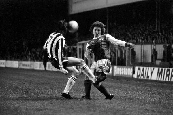 Football: Arsenal (4) vs. Newcastle United (0). March 1975 75-01516-074