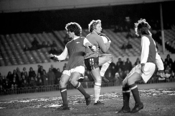 Football: Arsenal (4) vs. Newcastle United (0). March 1975 75-01516