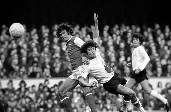 Football: Arsenal F. C. (2) vs. Liverpool F. C. (0). February 1975 75-00618-017