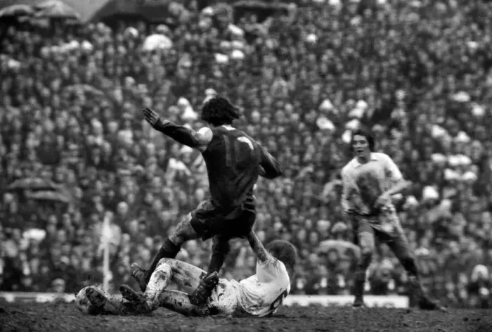 Framed Print : Football: Arsenal v. West Ham. March 1975 75-01318-072