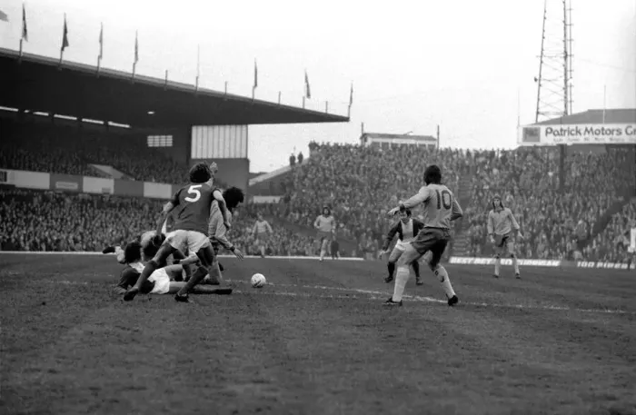 Framed Print : Football. Birmingham F. C. vs. Everton F. C. Scenes during the match