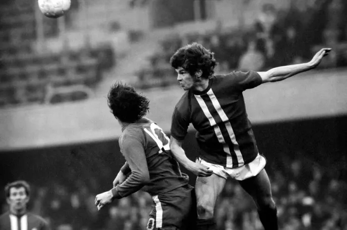 Framed Print : Football: Chelsea F. C. vs. Birmingham F. C. February 1975 75-00764-038 Framed Print : Football: Chelsea F. C. vs. Birmingham F. C. February 1975 75-00764-038