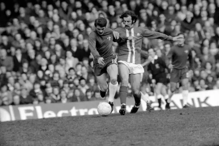 Framed Print : Football: Chelsea F. C. vs. Birmingham F. C. February 1975 75-00764-064 Framed Print : Football: Chelsea F. C. vs. Birmingham F. C. February 1975 75-00764-064