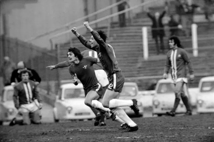 Framed Print : Football: Chelsea F. C. vs. Birmingham F. C. Birthday boy Tom Langley (12) after scoring