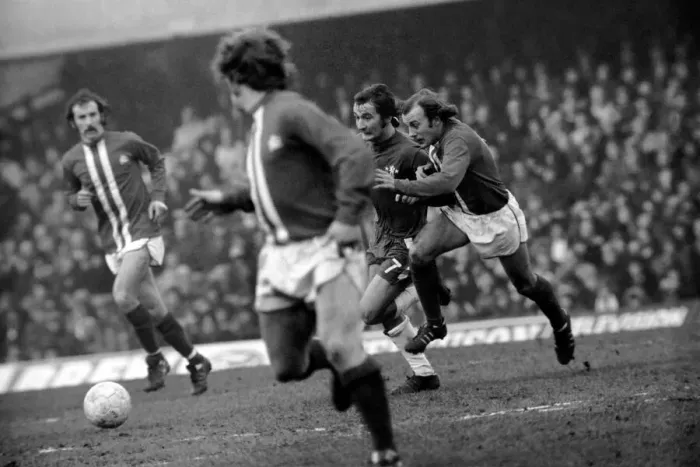 Framed Print : Football: Chelsea F. C. vs. Birmingham F. C. February 1975 75-00764-032 Framed Print : Football: Chelsea F. C. vs. Birmingham F. C. February 1975 75-00764-032