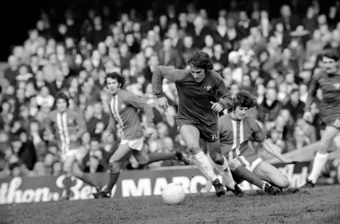 Framed Print : Football: Chelsea F. C. vs. Birmingham F. C. February 1975 75-00764-028 Framed Print : Football: Chelsea F. C. vs. Birmingham F. C. February 1975 75-00764-028