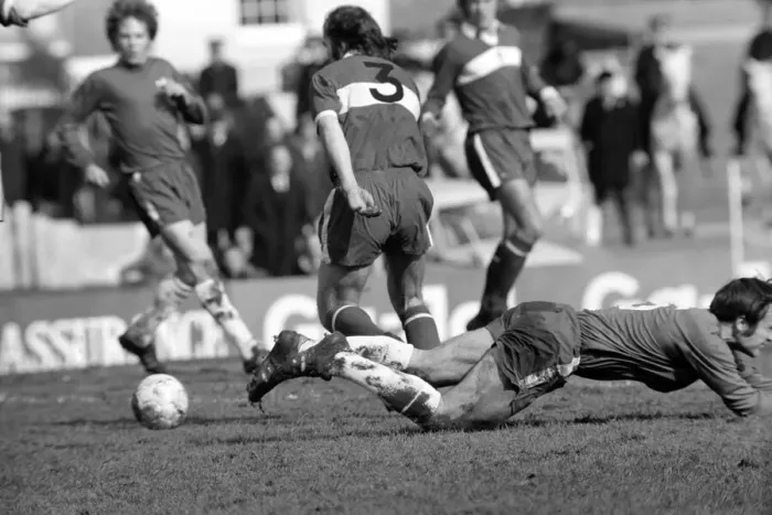 Framed Print : Football: Chelsea F. C. vs. Middlesboro F. C. March 1975 75-01595-042 Framed Print : Football: Chelsea F. C. vs. Middlesboro F. C. March 1975 75-01595-042