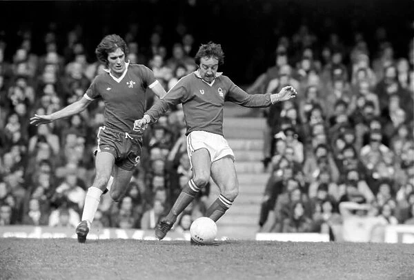 Football: Chelsea vs. Nottingham Forest. April 1977 77-02166-054