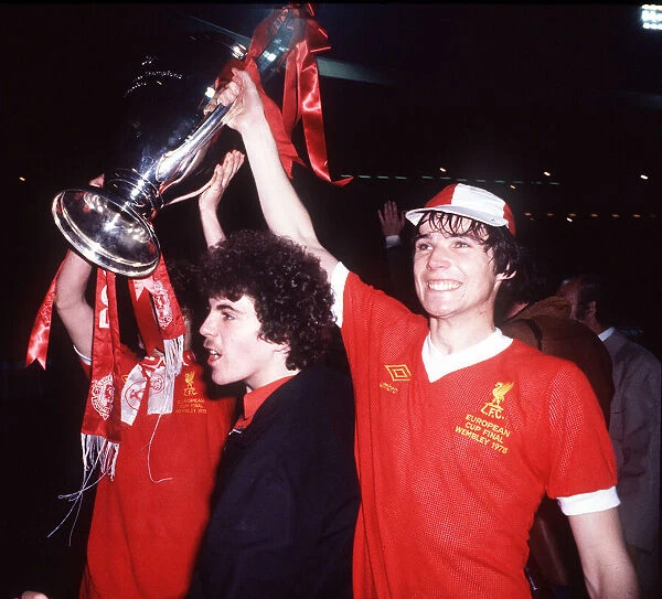 Football Euro Cup Finals May 1978 Liverpool V FC Bruges Alan Hansen with a team
