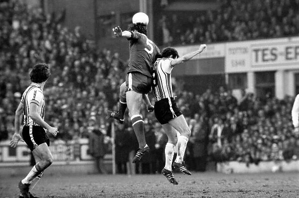 Football: F. A. Cup: Southampton (1) v. Chelsea (1). January 1977 77-00108-028