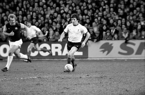 Football: F. A. Cup: West Ham F. C. (0) vs. Liverpool F. C. (2). January 1976 76-00045-061