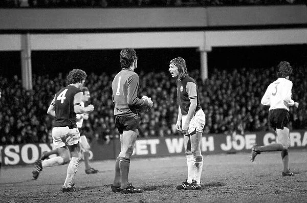 Football: F. A. Cup: West Ham F. C. (0) vs. Liverpool F. C. (2). January 1976 76-00045-015
