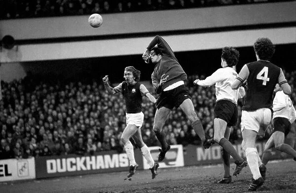 Football: F. A. Cup: West Ham F. C. (0) vs. Liverpool F. C. (2). January 1976 76-00045-088