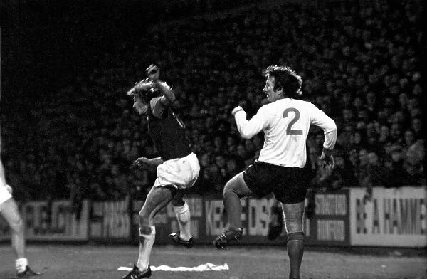 Football: F. A. Cup: West Ham F. C. (0) vs. Liverpool F. C. (2). January 1976 76-00045-082