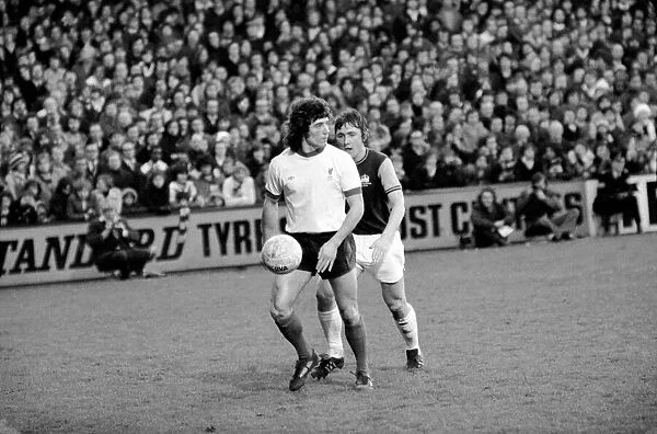 Football: F. A. Cup: West Ham F. C. (0) vs. Liverpool F. C. (2). January 1976 76-00045-008