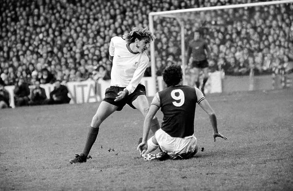 Football: F. A. Cup: West Ham F. C. (0) vs. Liverpool F. C. (2). January 1976 76-00045-018
