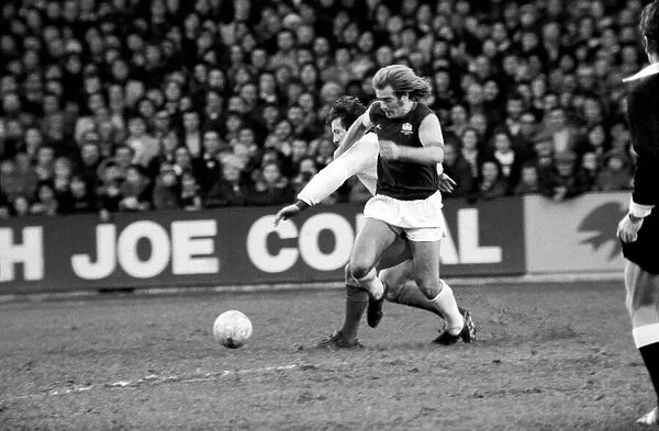 Football: F. A. Cup: West Ham F. C. (0) vs. Liverpool F. C. (2). January 1976 76-00045-003