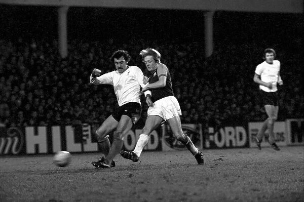 Football: F. A. Cup: West Ham F. C. (0) vs. Liverpool F. C. (2). January 1976 76-00045-073