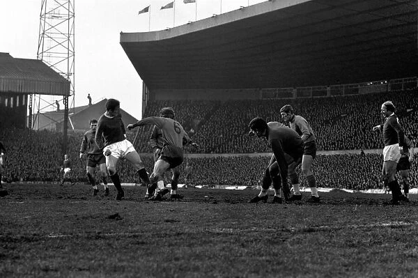 Football. Manchester United v. Crystal Palace. February 1970 70-1635