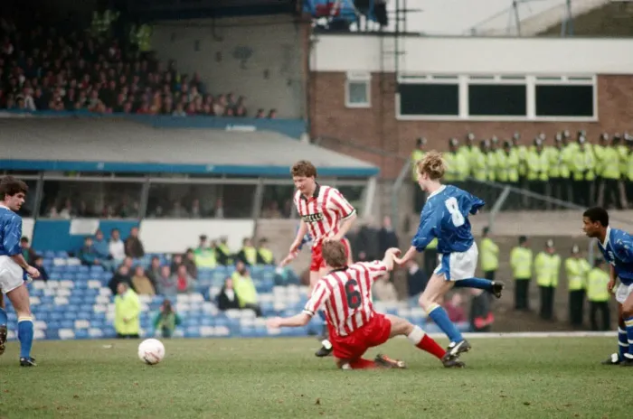 Framed Print : Football match, Birmingham City v Stoke City, final score 1-1, League Division Three