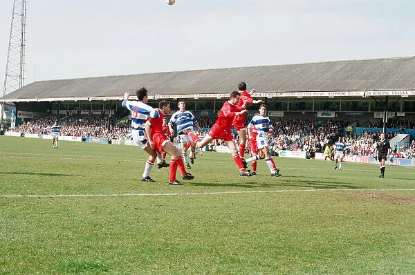 Football match, Reading v Swindon Town. Final score 3-0 to Reading. League Division 1