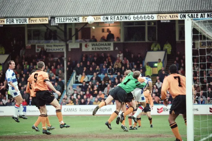 Framed Print : Football match, Reading v Wolverhampton Wanderers, final score 3-0 to Reading Framed Print : Football match, Reading v Wolverhampton Wanderers, final score 3-0 to Reading