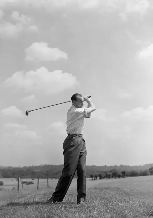 Framed Print : Football Ron Burgess Swansea Town footballer seen here on the golf course