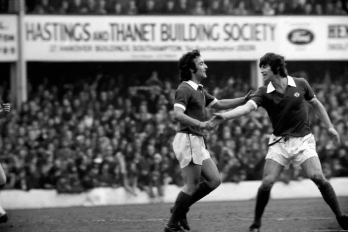 Framed Print : Football: Southampton F. C. vs. Manchester City United F. C. April 1975 75-1785-018 Framed Print : Football: Southampton F. C. vs. Manchester City United F. C. April 1975 75-1785-018