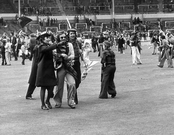 Football supporter invade the pitch at Wembley Stadium. Special Police Constable Betty