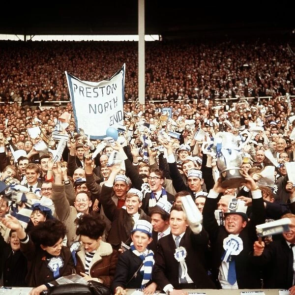 Football Supporters at the FA Cup final 1964. 2nd May 1964