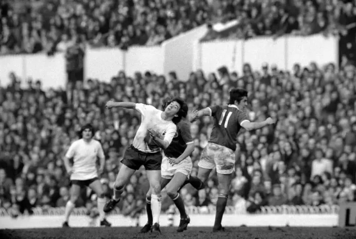 Framed Print : Football: Tottenham Hotspur F. C. vs. Leicester City F. C. February 1975 75-01041-018 Framed Print : Football: Tottenham Hotspur F. C. vs. Leicester City F. C. February 1975 75-01041-018